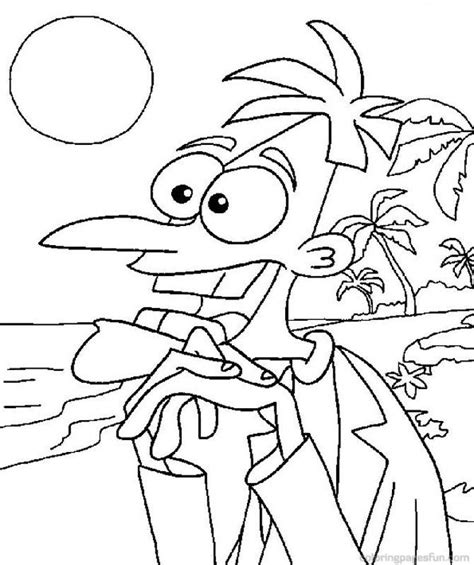Free Printable Phineas And Ferb Coloring Pages For Kids | Disney