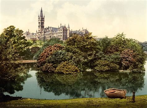 Université De Glasgow Vers 1900 Glasgow University Glasgow Vintage