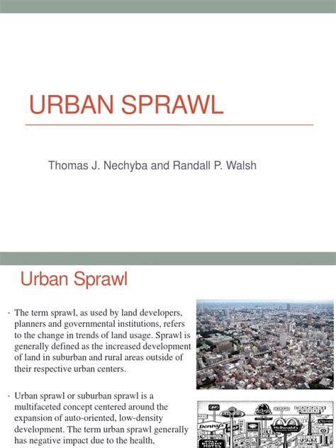 Urban Sprawl Pdf Urban Sprawl Suburb