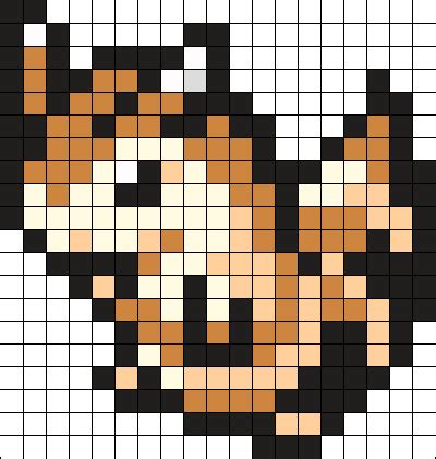 Furret Pokemon Bead Pattern Kandi Pattern | Pokemon bead, Pokemon pattern, Pixel art pokemon