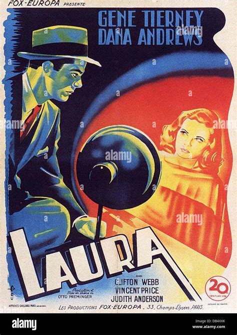 Laura 20th Century Fox 1944 Directed By Otto Preminger With Gene