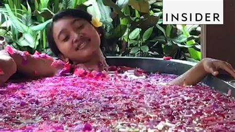 relax in a flower bath youtube