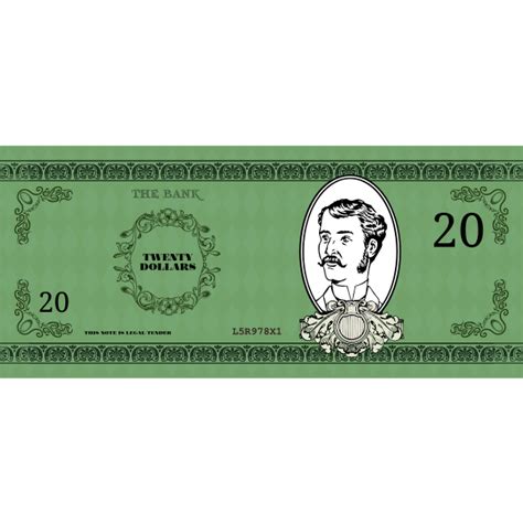 Victorian Banknote Vector Clip Art Free Svg