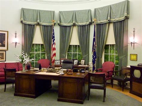 Replica Of Oval Office Under President Truman Truman Actively