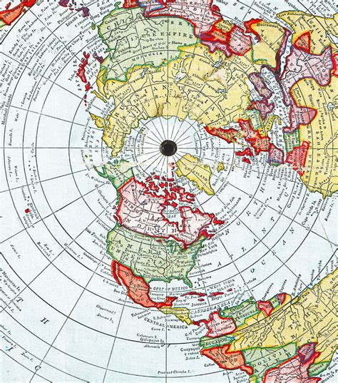 Flat Earth Map 23x32 Large 1892 Alexander Gleason New Standard Map