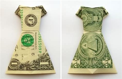How To Make A Origami Dress Out Of Money Derderz