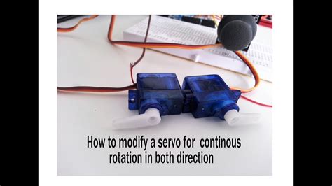 How To Convertmodify A Servo Motor For Continuous Rotation In Both