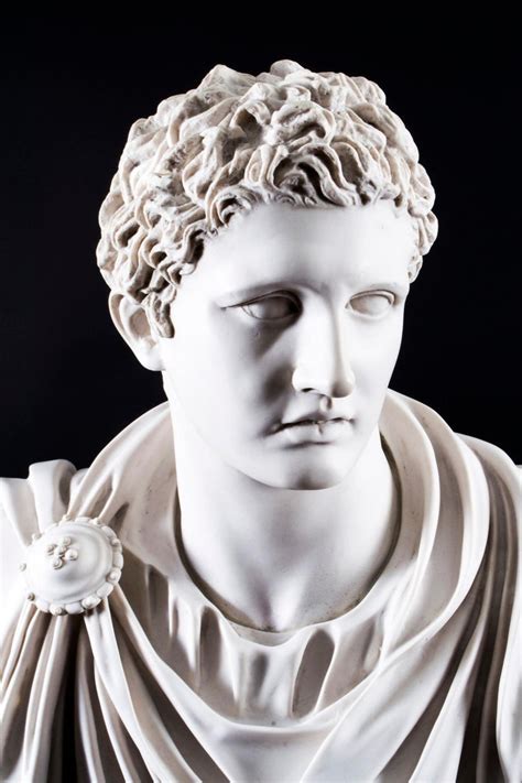 Stunning Marble Bust Roman Emperor General Marc Anthony