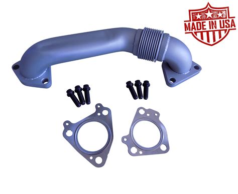 Passenger Side Exhaust Up Pipe Manifold To Turbo For 66l Duramax Chevy