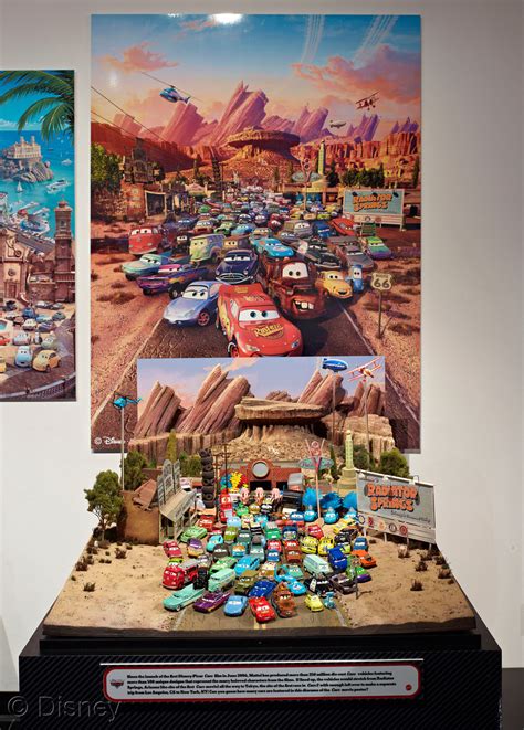 Mattel Exhibit Featuring Disney Pixar Cars Die Cast Vehicles Speeds