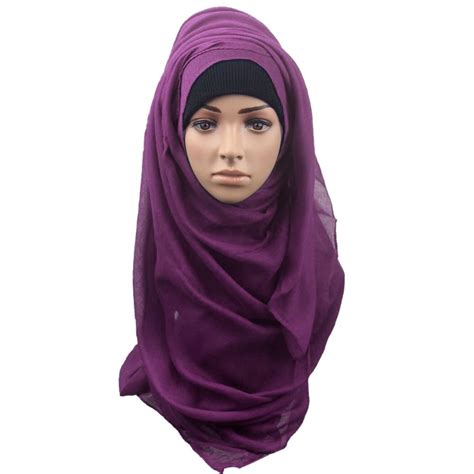 large soft hijab solid color muslim style scarves wraps scarf neck head suncreen ebay