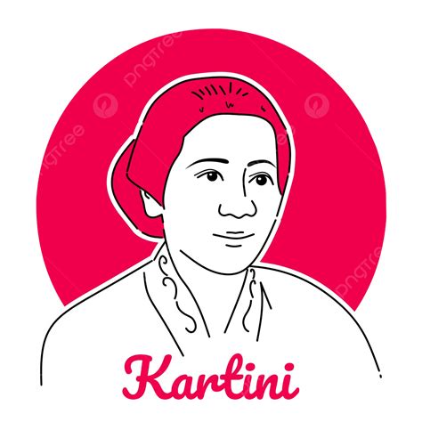 카르티니 데이 축하를 위한 간단한 그림 벡터 카르티니 인도네시아 인 여성 Png 일러스트 및 벡터 에 대한 무료 다운로드