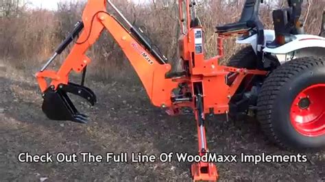 Woodmaxx Wm 7600 3 Point Hitch Backhoe Attachment 515000 2015