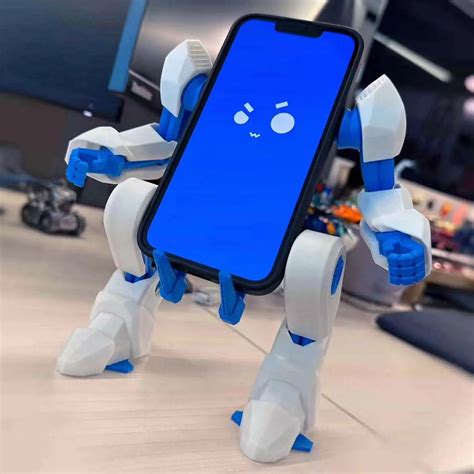 Robot Exoskeleton Style Mecha Gundam Cool Mobile Phone Stand Desktop