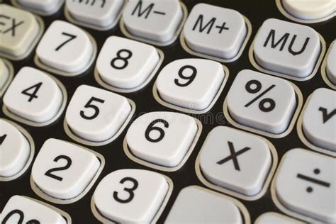 Closeup Of A Calculator Keyboard Stock Image Image Of Button