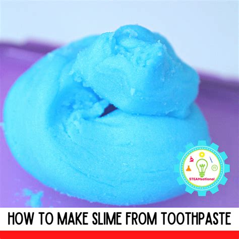 How To Make Slime With Baking Soda And Toothpaste
