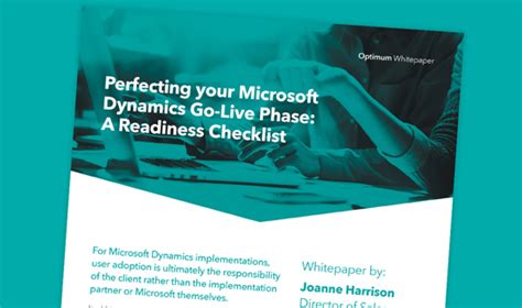 Perfecting Your Microsoft Dynamics Go Live Phase Optimum It Consultancy