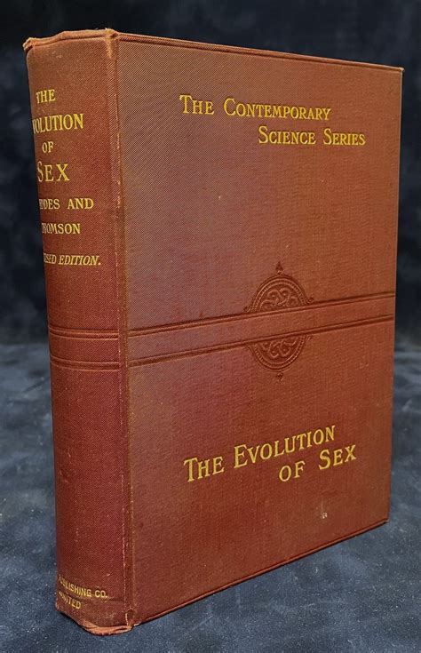 The Evolution Of Sex Patrick Geddes J Arthur Thomson Clothno Dust Jacket Octavo
