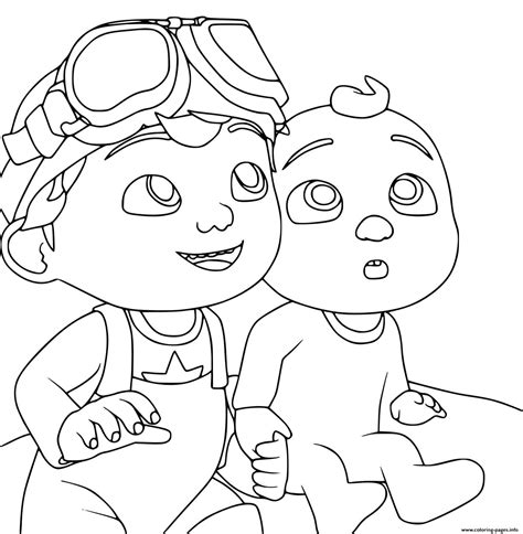 Cocomelon Going To Walk Coloring Page Printable Images And Photos Finder
