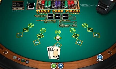 The most popular is poker, which is a game of skill against other people and a game that is. Three Card Poker 2021 - Play Real Money 3-Card Poker