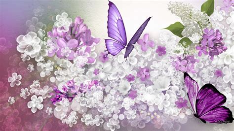 Lilac Background Wallpaper Purple Flowers Wallpaper Lilac Background