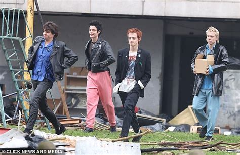 Anson Boon Transforms Into Johnny Rotten As He Joins Co Stars To Film