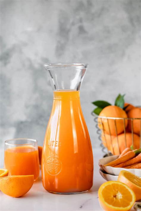 Orange And Carrot Juice Immune Boosting Baking Ginger