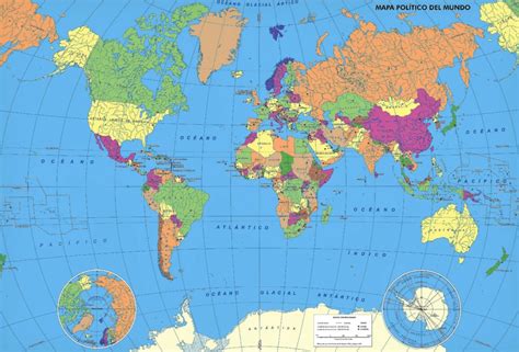Mapa Mundi Politico Ayuda Docente
