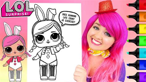 Coloring Lol Surprise Dolls Hops Easter Coloring Page Prismacolor