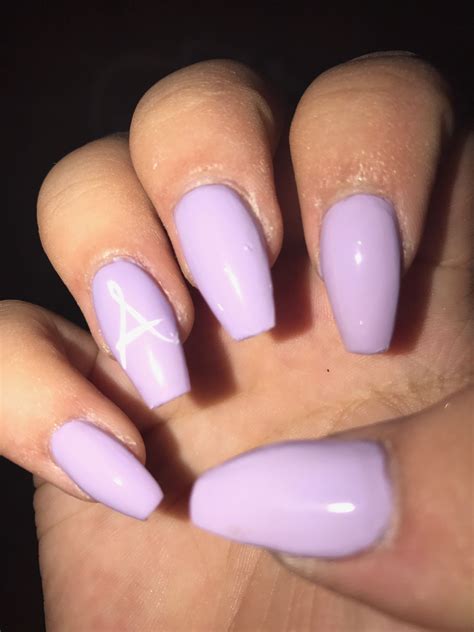 Pin By Princess T On Nails Lilac Nails Purple Acrylic Nails Nails