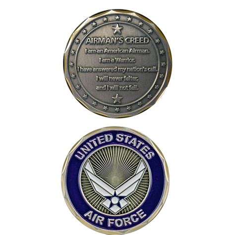 Us Air Force Airmans Creed Challenge Coin