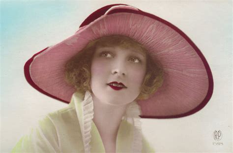 red poulaine s musings this week s featured items hand tinted french postcards of beautiful hats