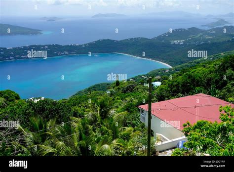 Aerial View Of Magens Bay St Thomas Us Virgin Islands Stock Photo