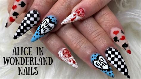 Alice In Wonderland Nails Disney Nails Youtube