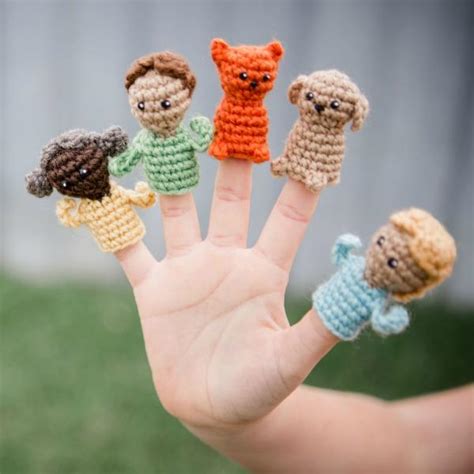 Free Crochet Finger Puppets Pattern Awesomely Fun Perfect Kids T