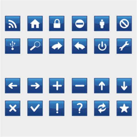 Blue Icons Freevectors