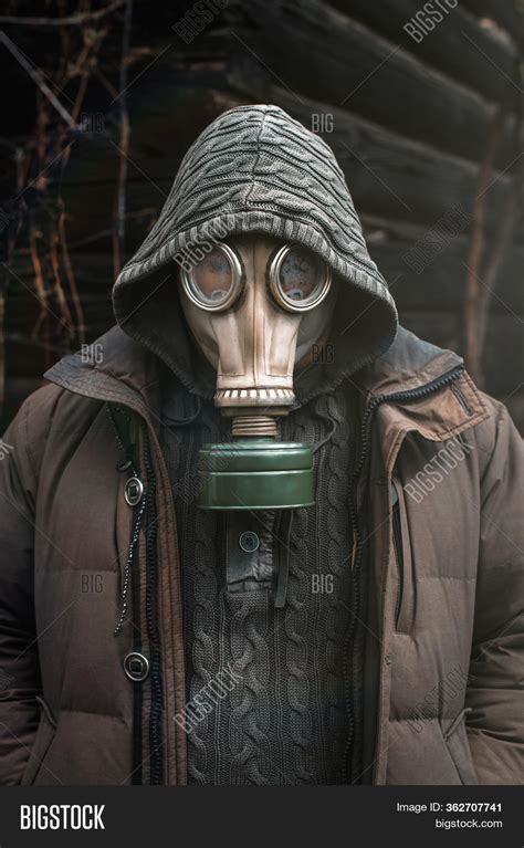 Portrait Man Gas Mask Image And Photo Free Trial Bigstock