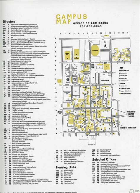North Dakota State University Campus Map 2001 North Dakot Flickr