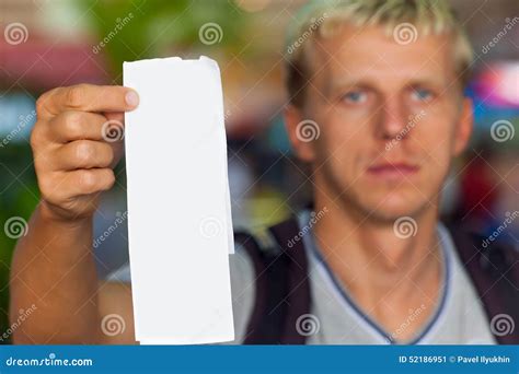 Passenger Holding A Ticket In Her Hand Stock Image Image Of Check