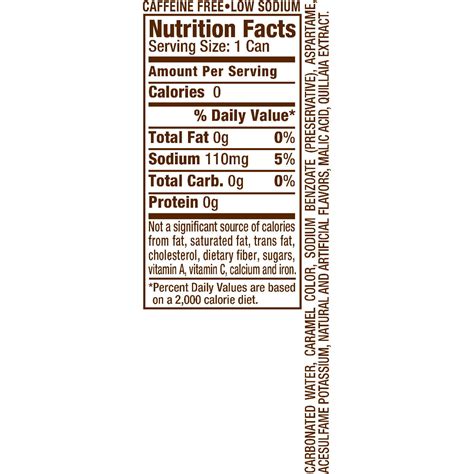 Virgil S Root Beer Nutrition Facts Nutrition Ftempo