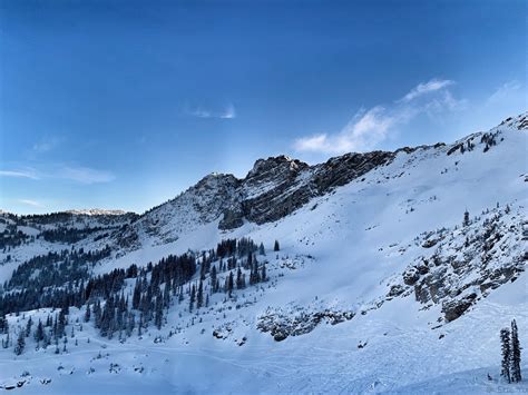 Beautiful Day At Alta Ski Resort Utah Rskiing