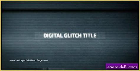 A modern opener with a glitch effect, quick transitions and a logo finish. 49 Free after Effects Template Glitch Intro ...