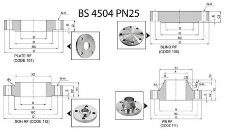 Bs4504 Pn16 Flange British Standard Bs4504 Pn10 Pn64 Dimensions