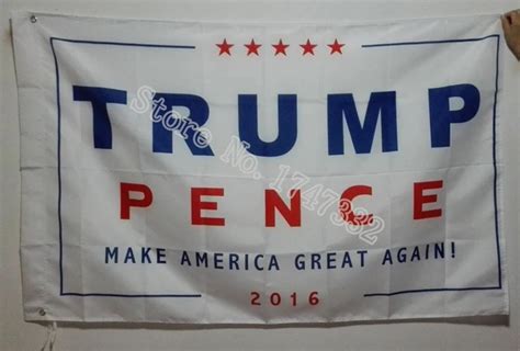 trump pence 2016 make america great again flag hot sell goods 3x5ft 150x90cm banner brass metal