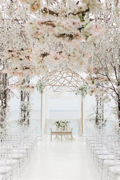 Airy Bright And Timeless Wedding Altar Decorations Beautiful