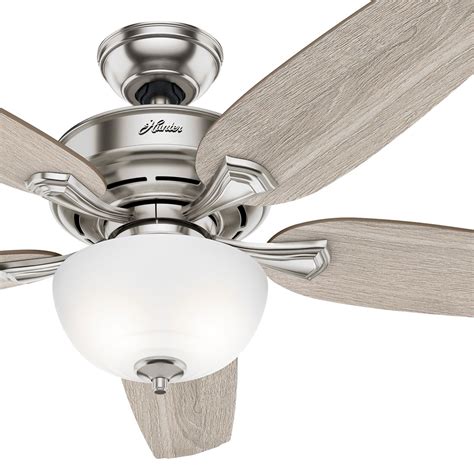 Hunter Channing 44 In Indoor Brushed Nickel Ceiling Fan With Light Kit