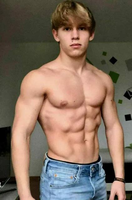 Shirtless Male Muscular Cute Muscle Beefcake Hot Jock Hunk Photo X