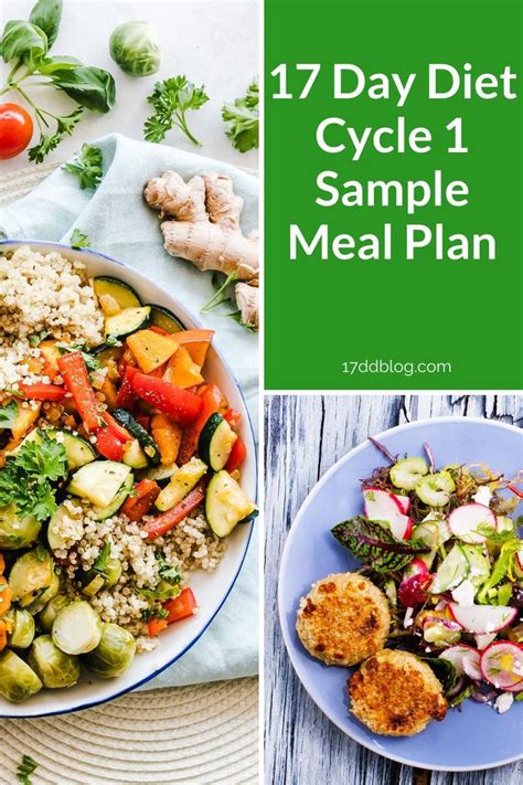 Sample Menu For Cycle 1 Of The 17 Day Diet With Recipes Meal Planning Sample Meal Plan Meals