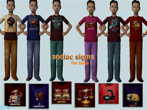 The Sims Resource Zodiac Signs For Boys
