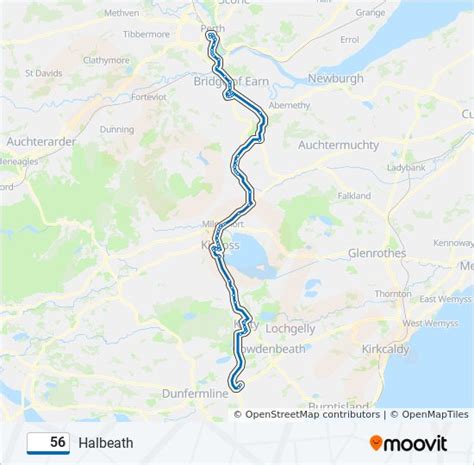 56 Route Schedules Stops And Maps Halbeath Updated